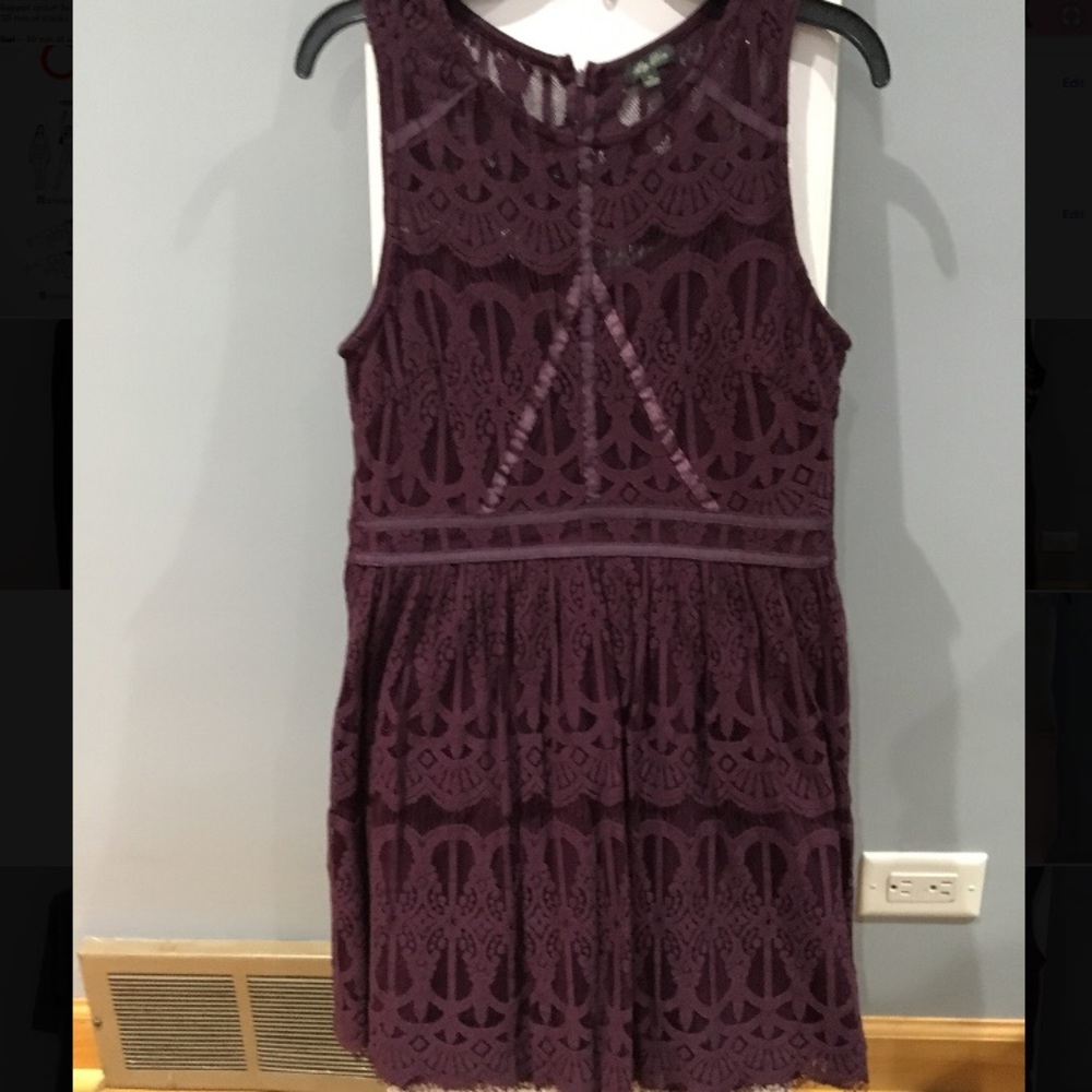 Dark purple dress